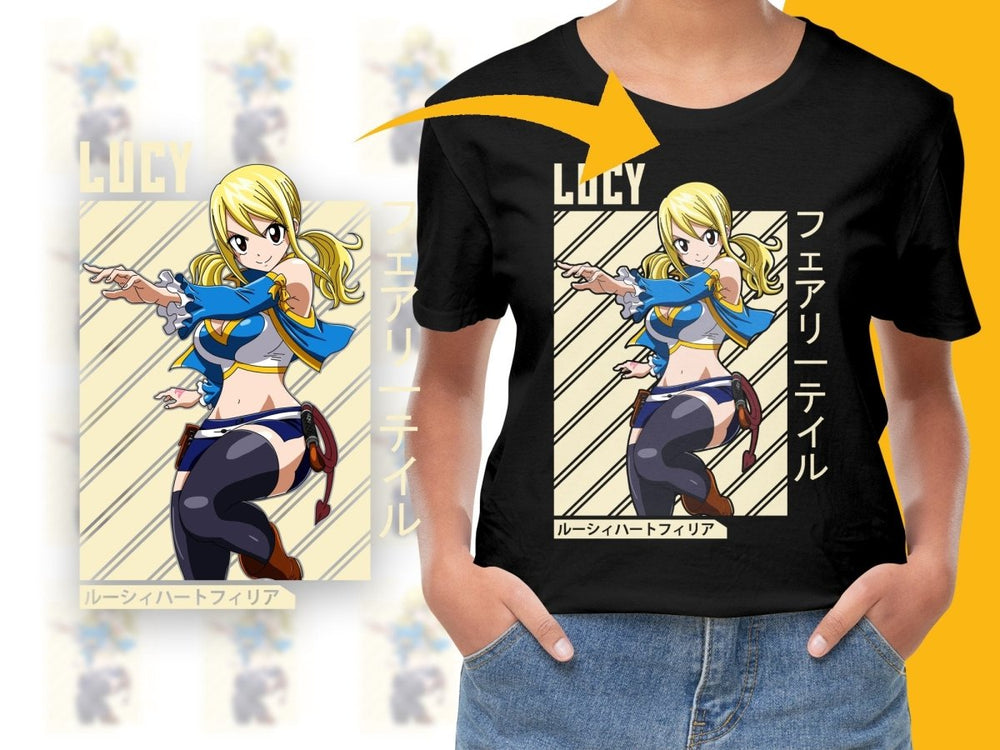 Fairy Tail Lucy Anime Character PNG File Digital - Teepew