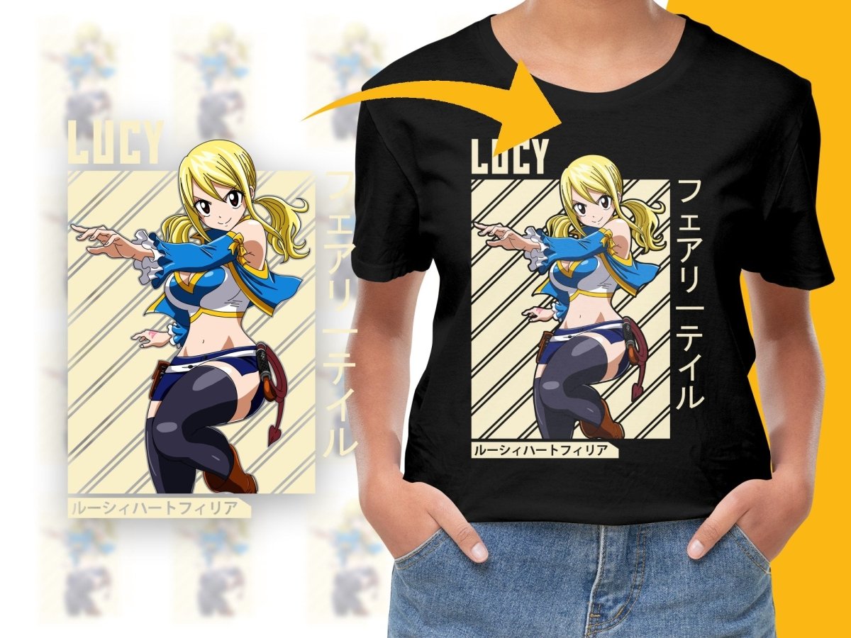 Fairy Tail Lucy Anime Character PNG File Digital - Teepew