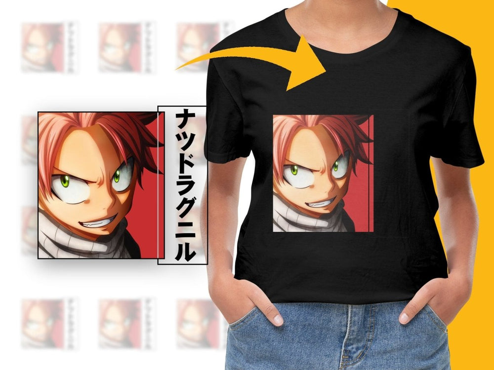 Fairy Tail Natsu Dragneel Anime Character Digital - Teepew