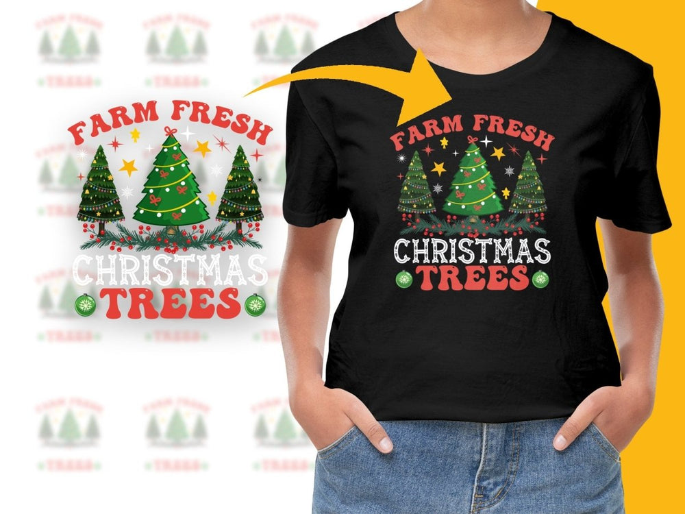 Farm Fresh Christmas Trees Festive Holiday PNG File - Teepew