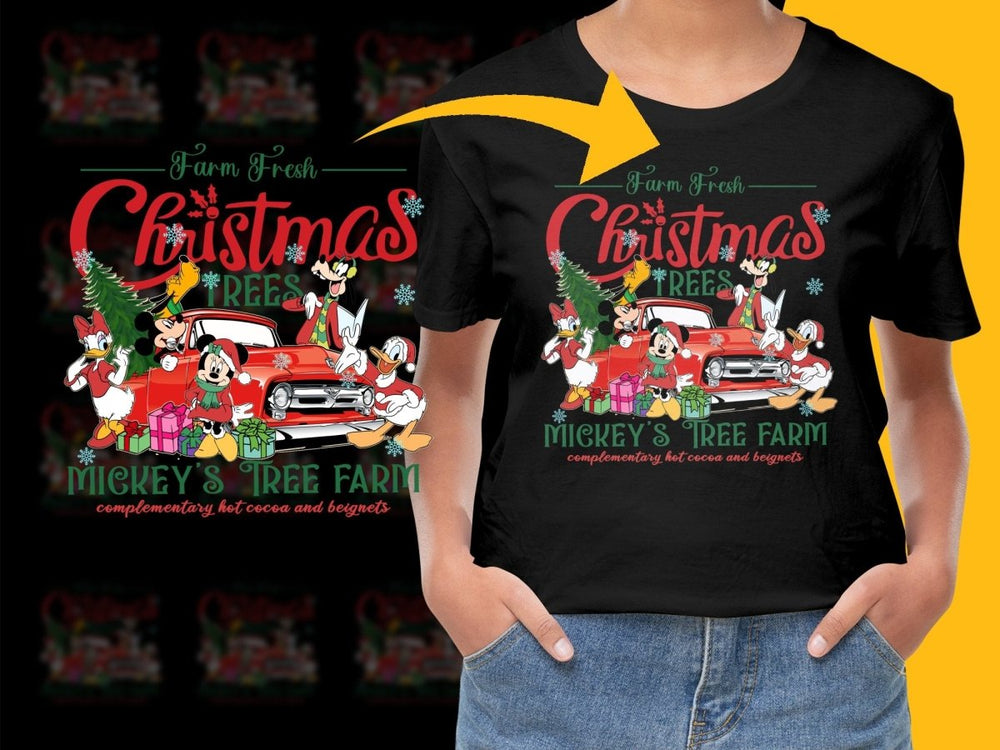 Farm Fresh Christmas Trees Mickey's Tree Farm PNG File - Teepew