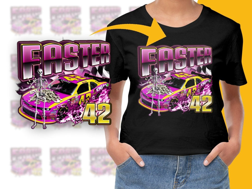 Faster 42 Stylish Graphic Racing PNG File - Teepew