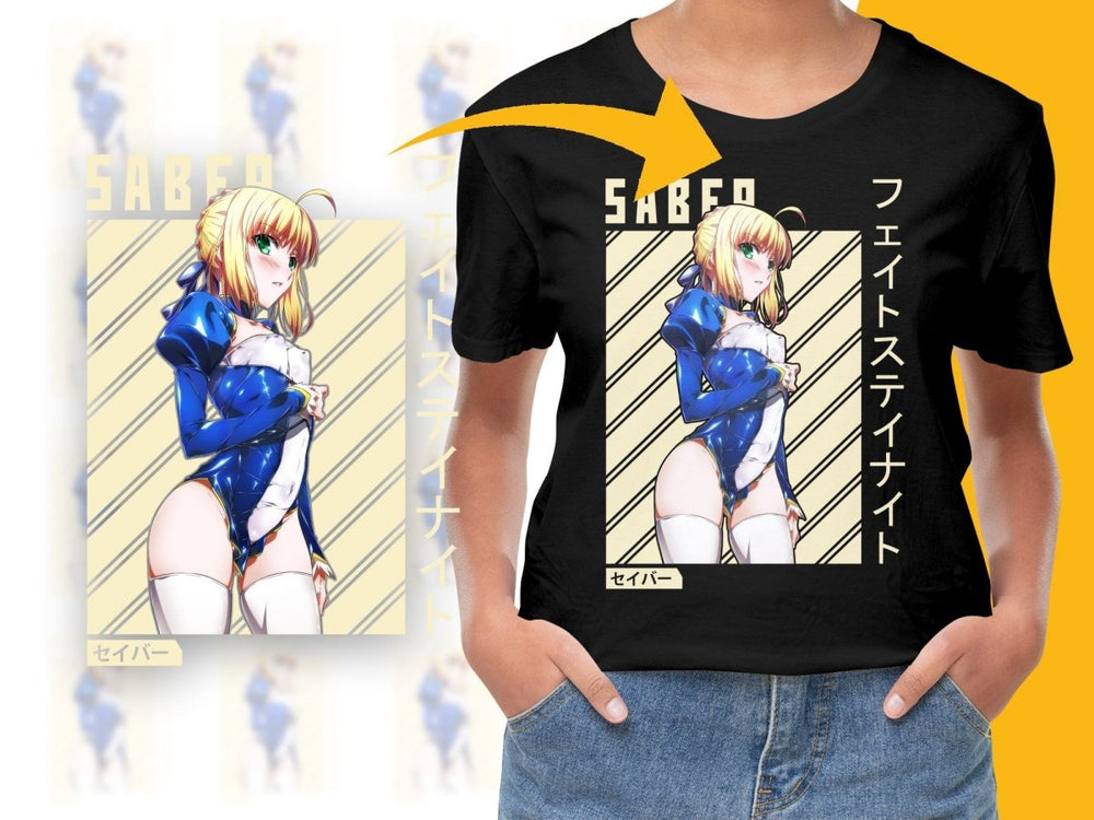 Fate Stay Night Saber Anime Character PNG Digital - Teepew