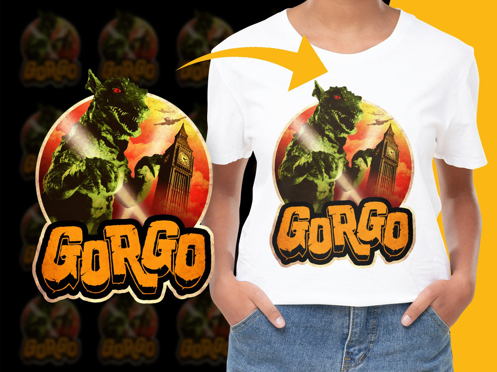 Vintage Gorgo Monster Movie T-Shirt, Classic Film Graphic Tee, Retro Style Collectible Shirt, Unique Gift Idea