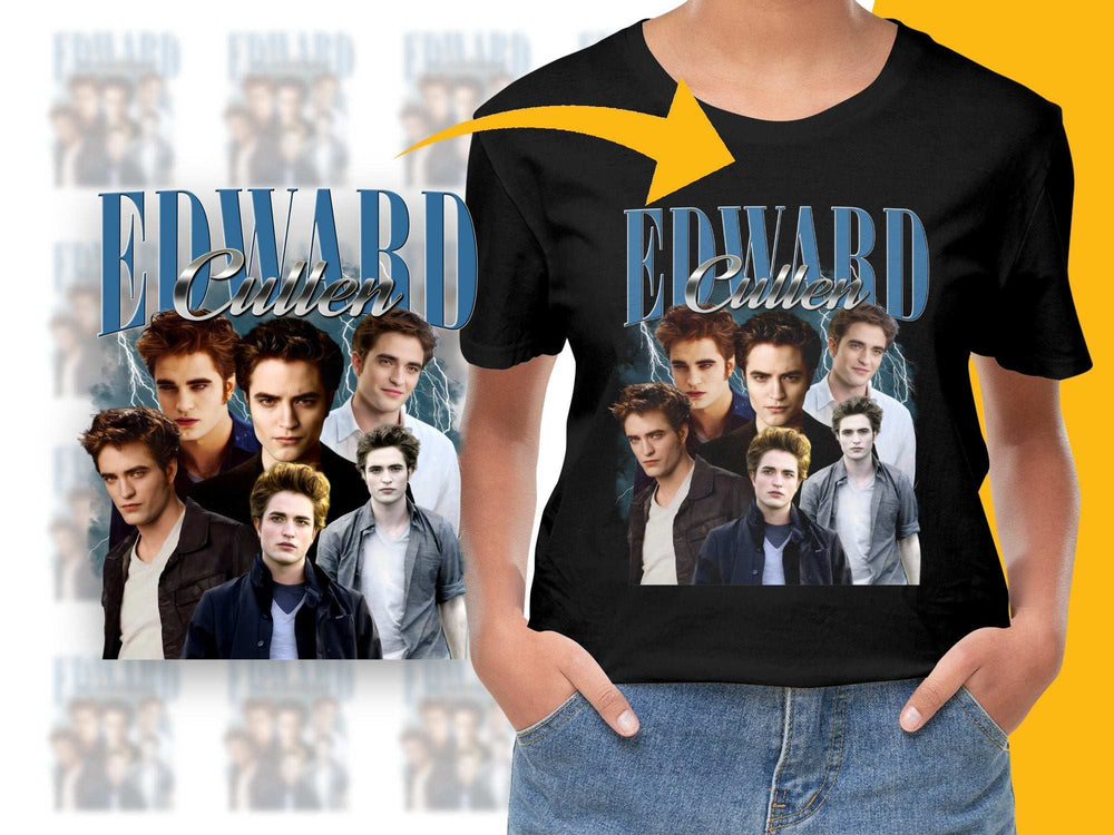Edward Cullen Twilight Saga Graphic T-Shirt, Vampire Movie Fan Tee, Bella Swan, Fantasy Film Merch, Gift for Twilight Fans