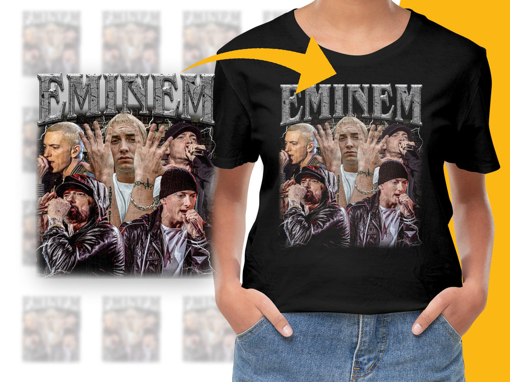 Eminem Graphic T-Shirt, Vintage Hip Hop Tee, Men's and Women's Music Shirt, Rap Legend Inspired, Casual Streetwear, Unique Fan Gift