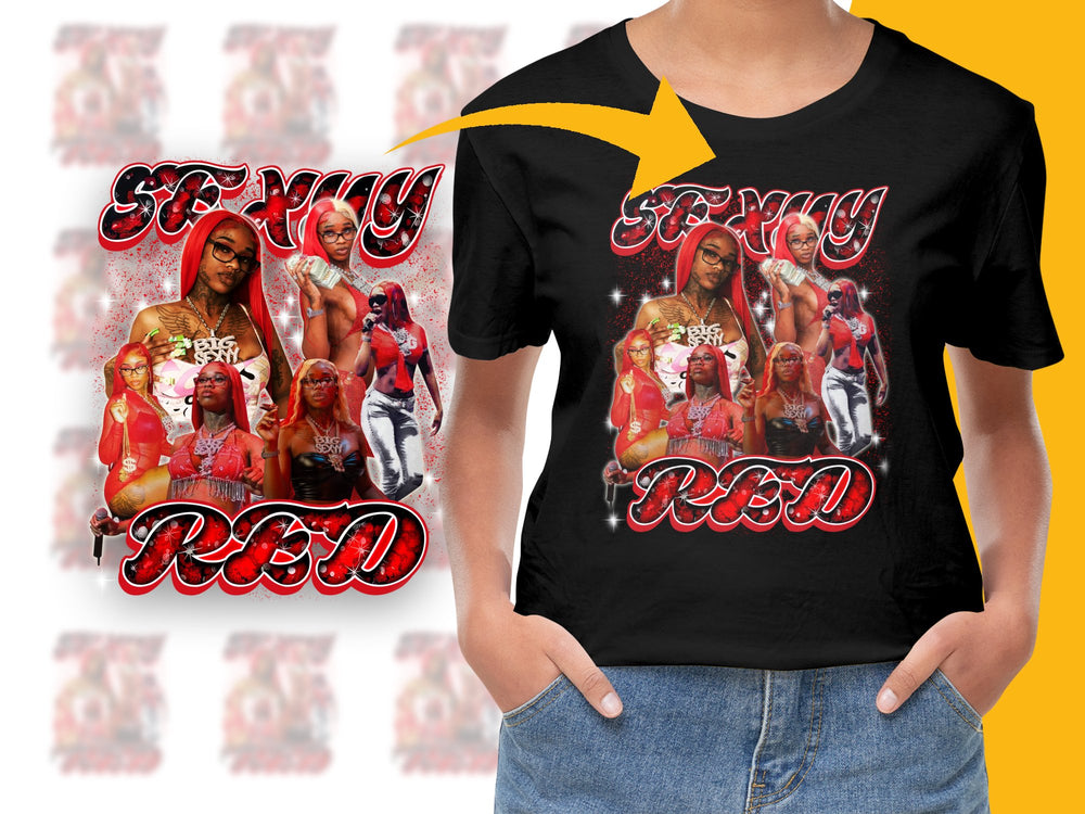 Vintage 90s Hip Hop Graphic T-Shirt, Bold Red Text, Retro Music Tee, Urban Streetwear Fashion Top