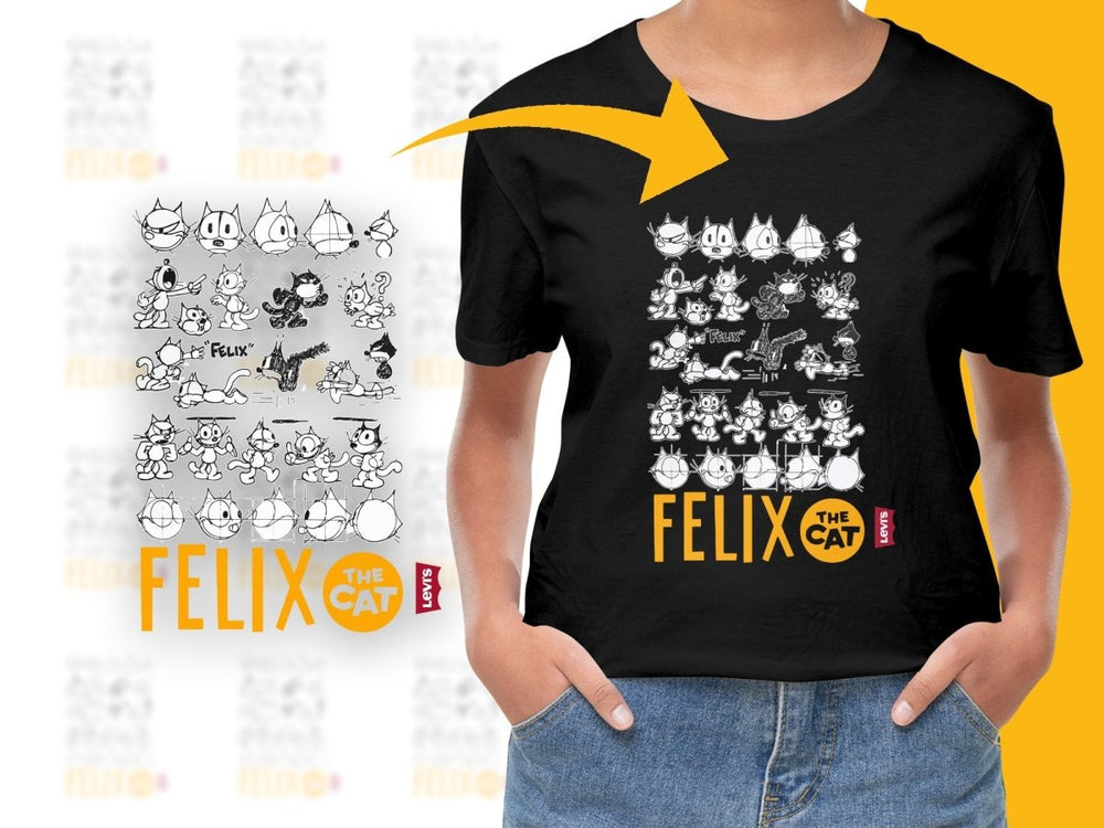 Felix The Cat Character Design Sketches PNG File - Teepew