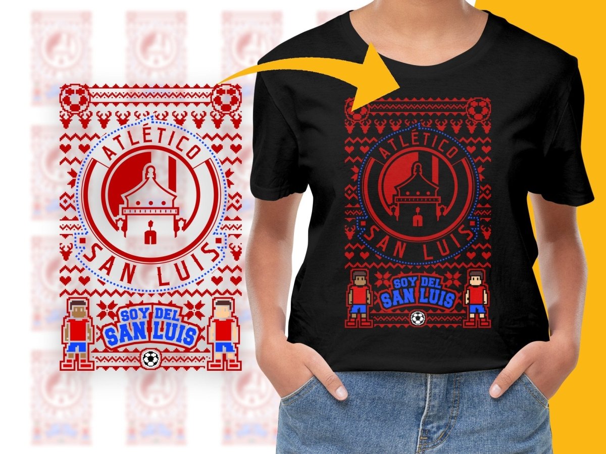 Festive Atlético San Luis Christmas Themed PNG File - Teepew