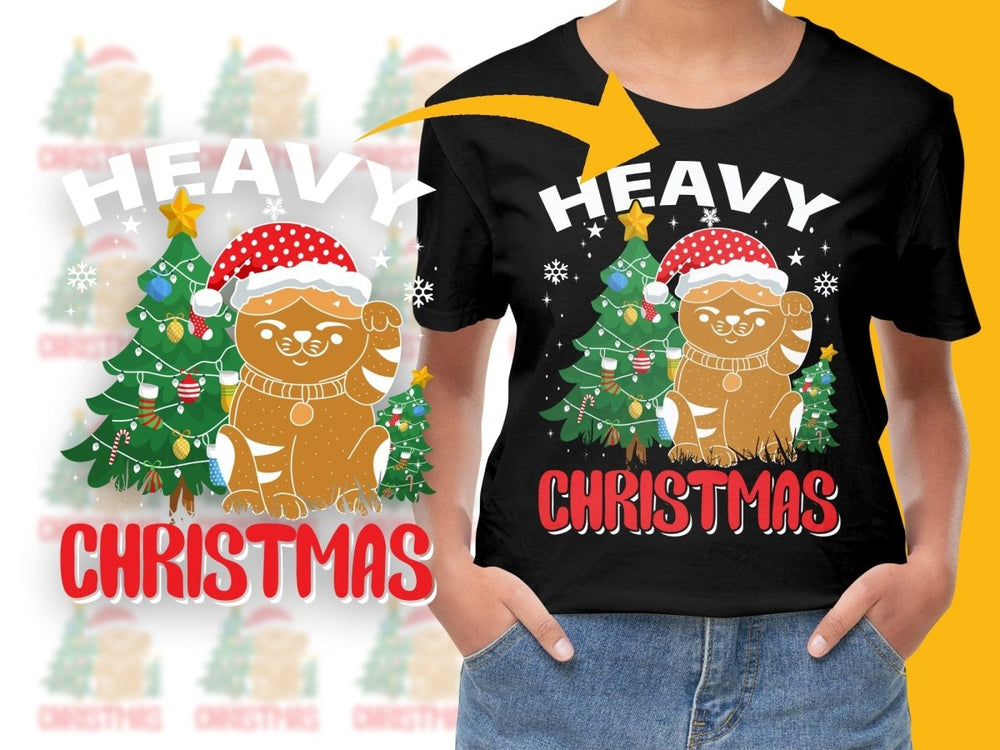 Festive Christmas Cat Design Celebrates the Holidays PNG File - Teepew