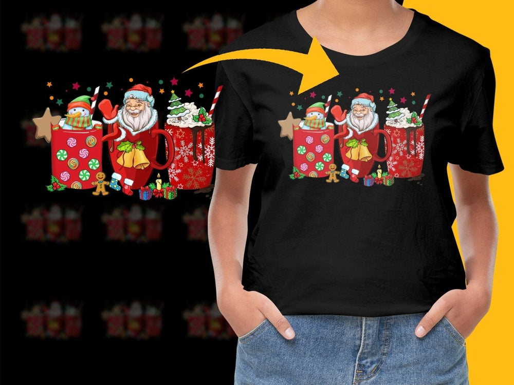 Festive Christmas Character Themed Holiday PNG File - Teepew