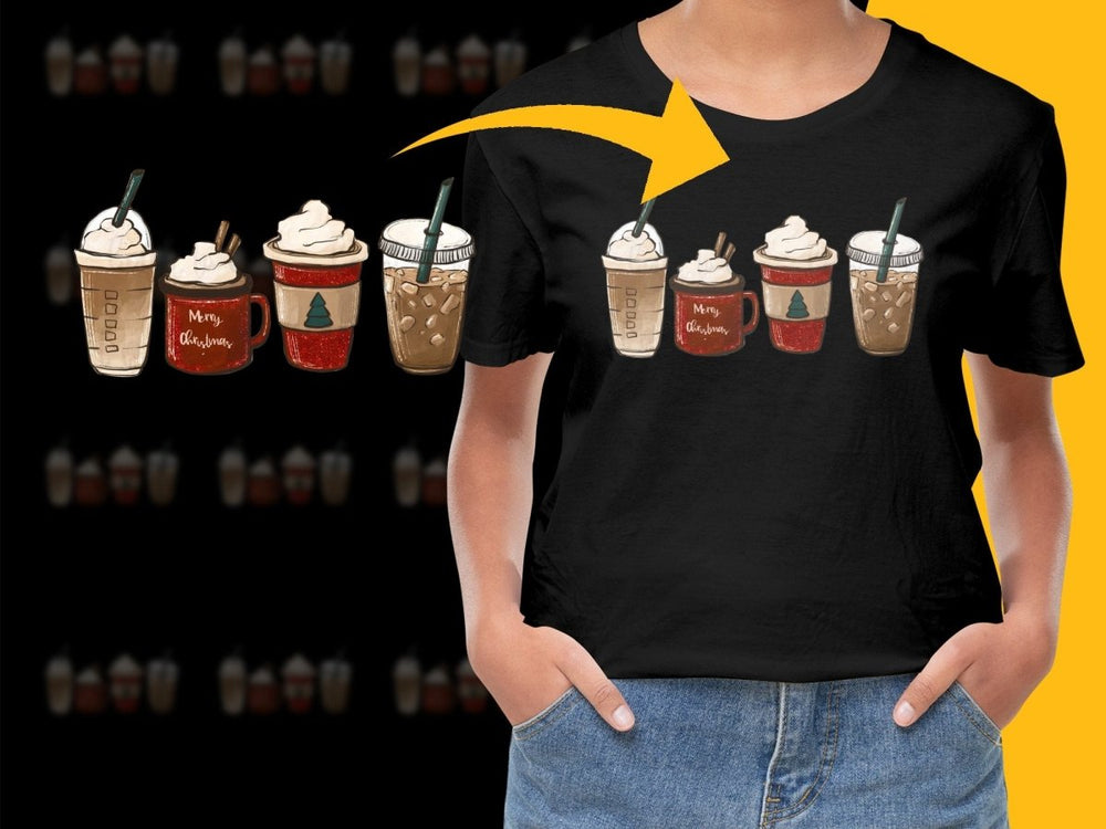Festive Christmas Coffee Theme Holiday PNG File - Teepew