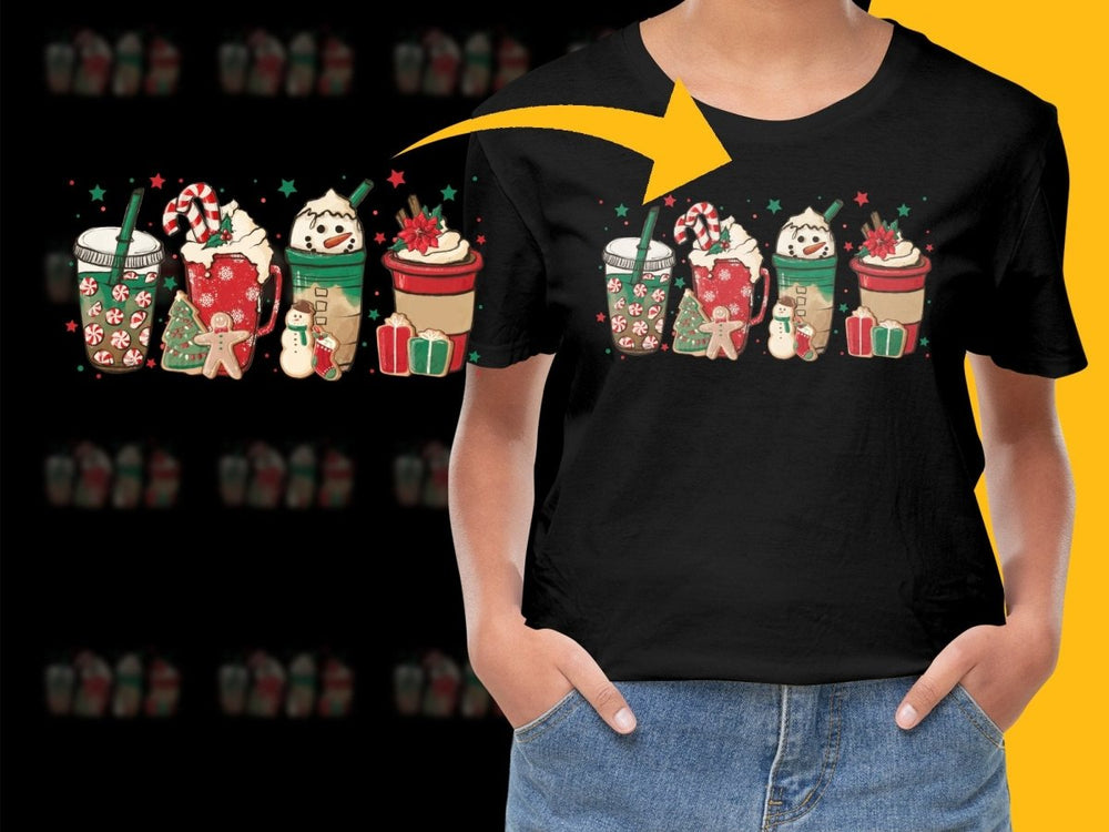 Festive Christmas Drinks and Cookies Graphic PNG File - Teepew