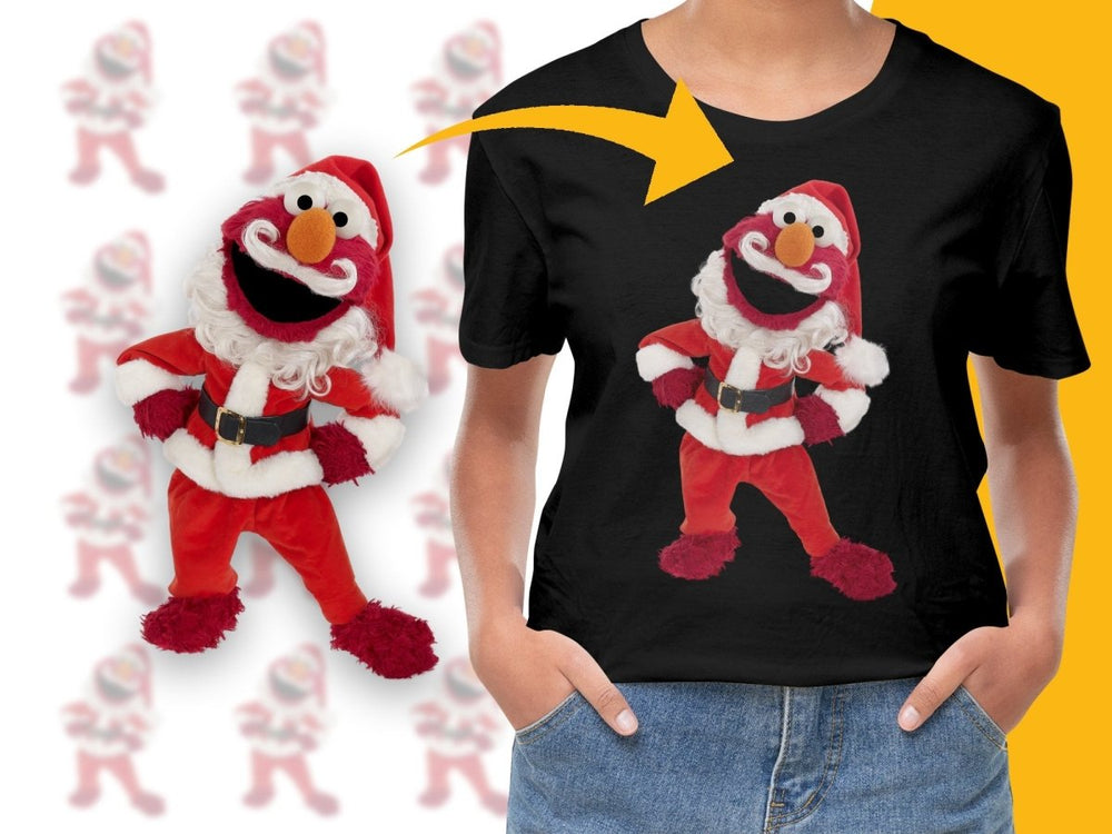 Festive Christmas Elmo Santa Claus Graphic PNG File - Teepew