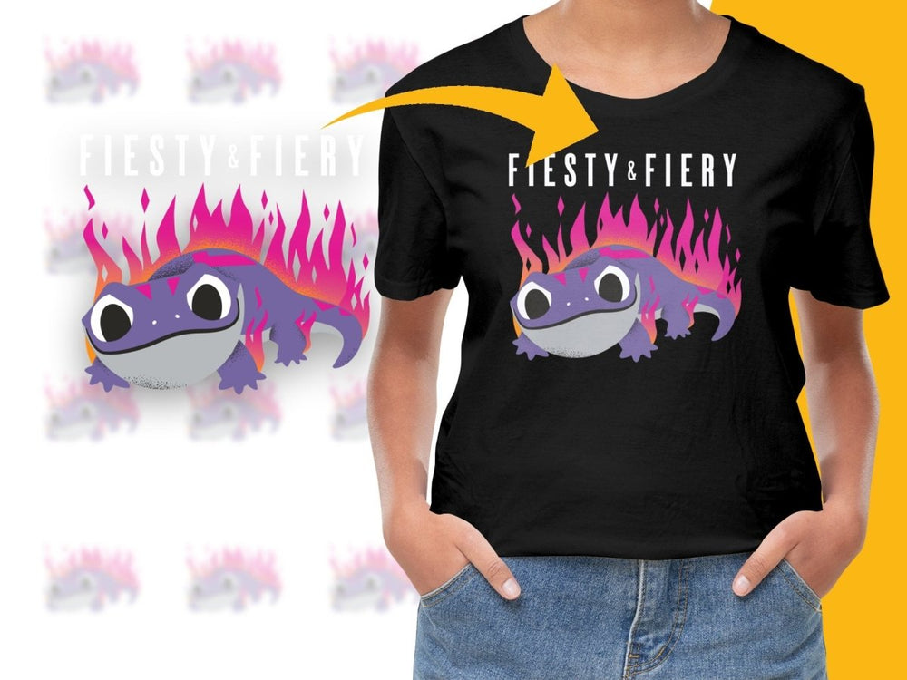 Festive Christmas Fire Salamander Cute Cartoon PNG File - Teepew