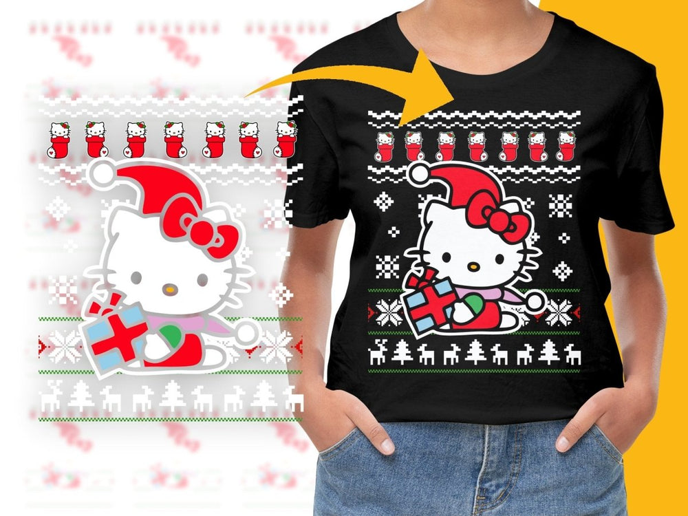 Festive Christmas Hello Kitty Holiday Graphic PNG File - Teepew