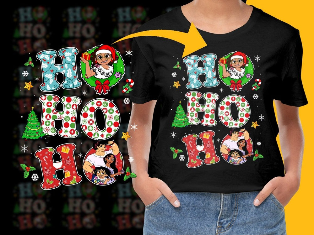 Festive Christmas Ho Ho Ho PNG File with Encanto Character - Teepew
