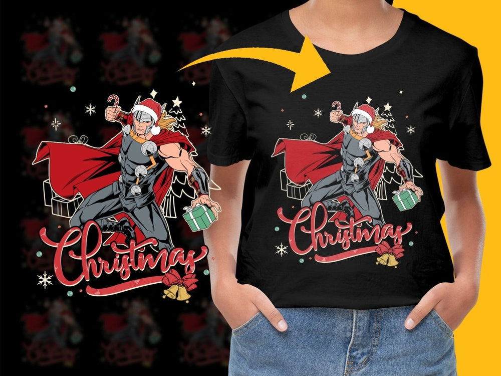 Festive Christmas PNG File featuring Iconic Hero Artwork - Teepew
