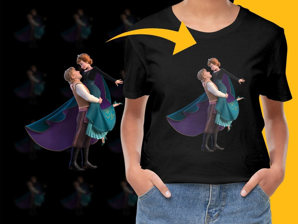Festive Christmas PNG File with Anna and Kristoff - Teepew