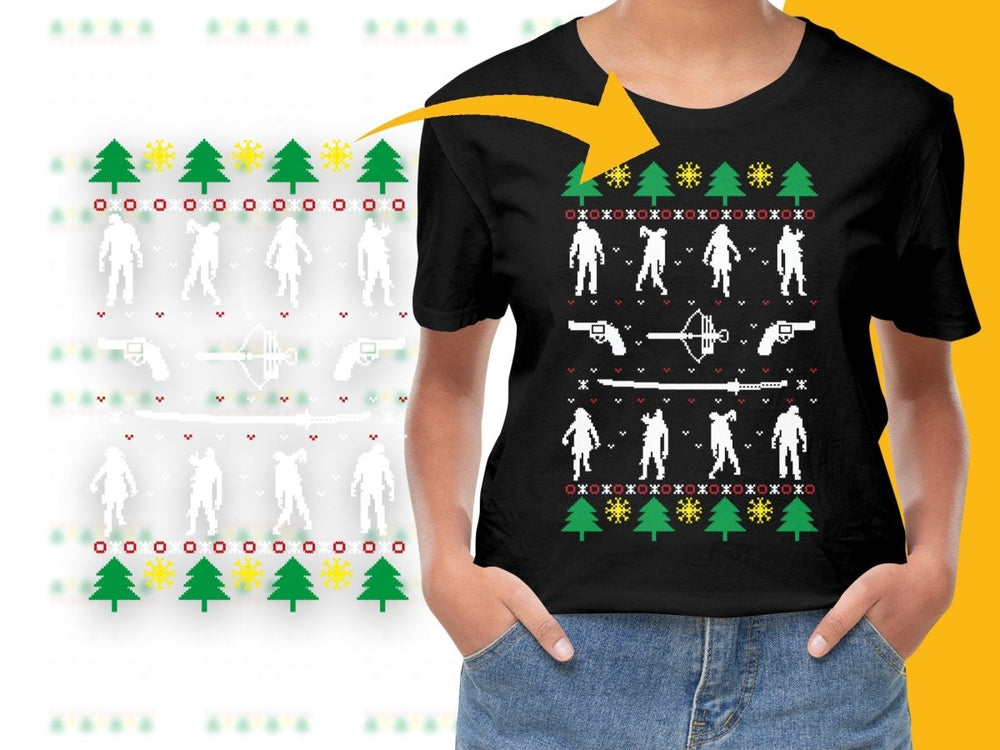 Festive Christmas PNG File with Bigfoot and Unique - Teepew