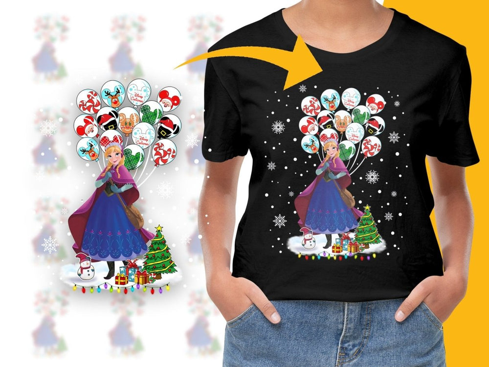 Festive Christmas PNG File with Character Balloons Design - Teepew