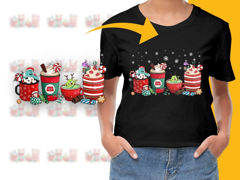 Festive Christmas PNG File With Cute Animated Characters - Teepew