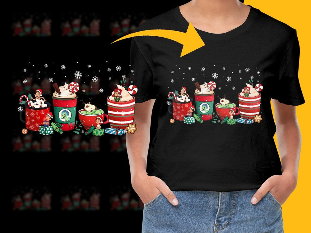 Festive Christmas PNG File with Cute Cartoon Character Design - Teepew