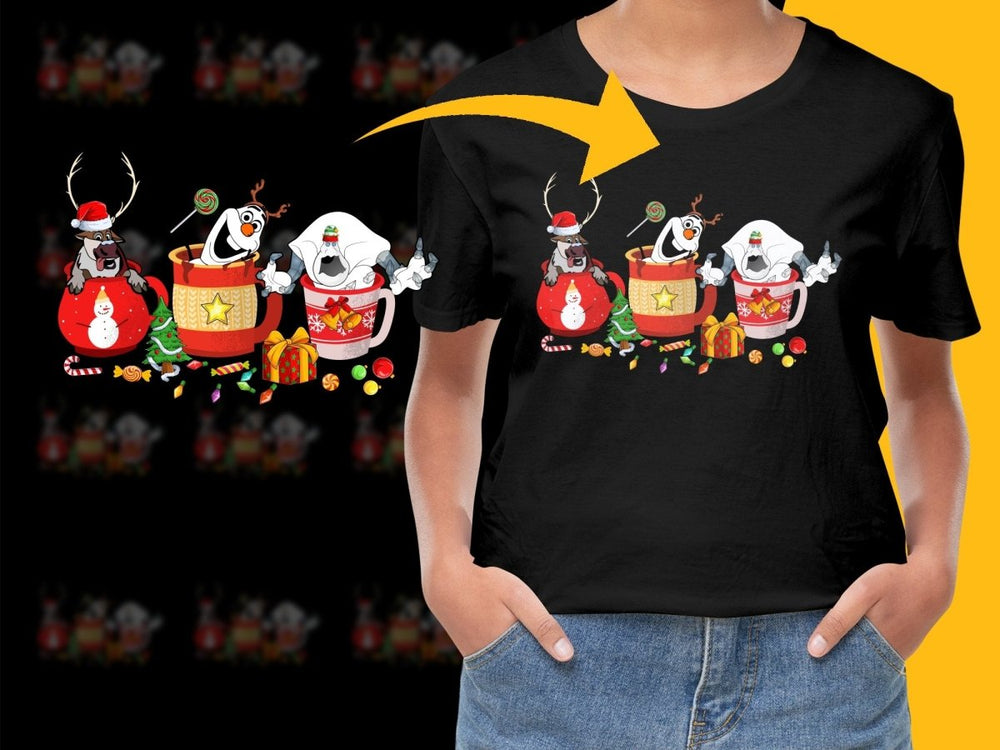 Festive Christmas Sven Olaf Marshmallow Man PNG File - Teepew