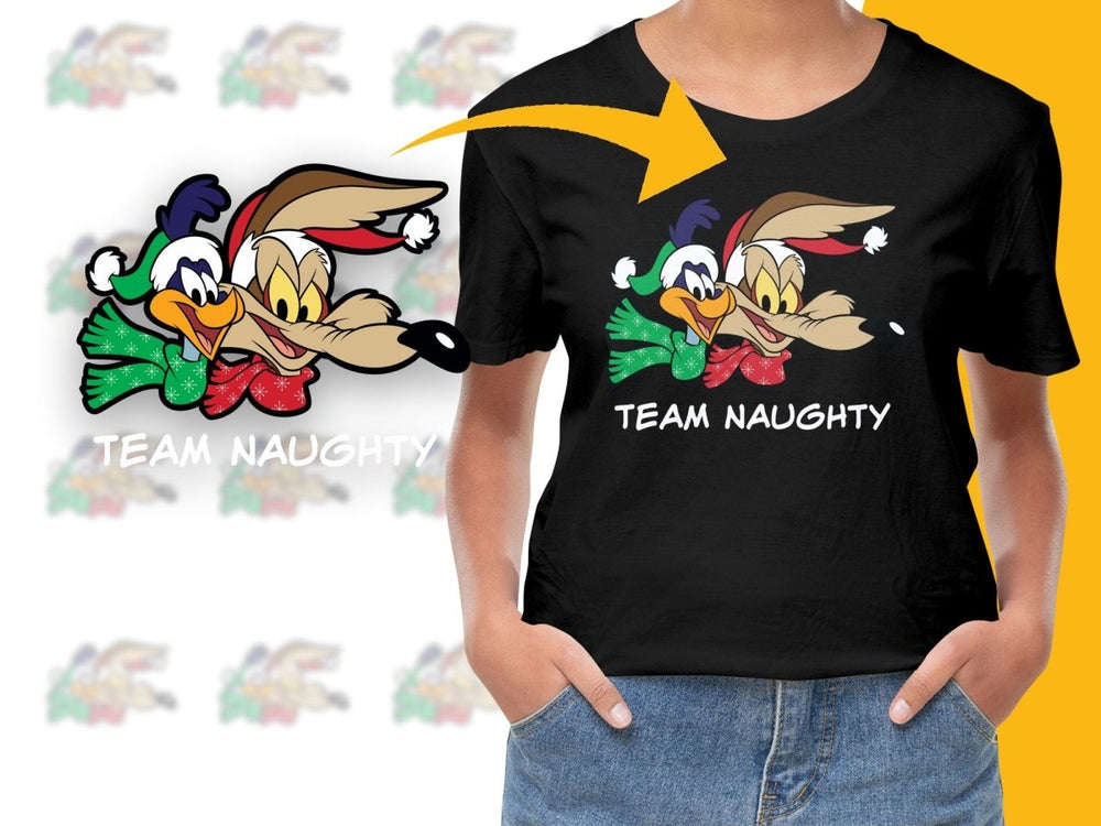 Festive Christmas Team Naughty Character PNG File - Teepew