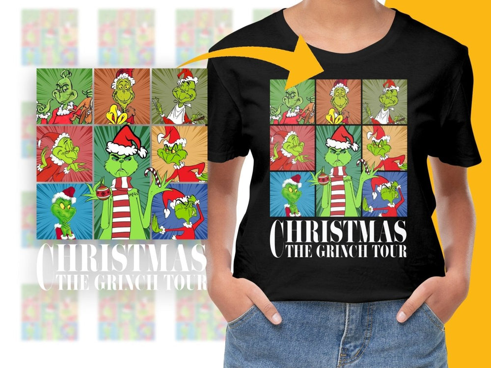 Festive Christmas Themed PNG File Featuring Grinch Designs PNG File - Teepew
