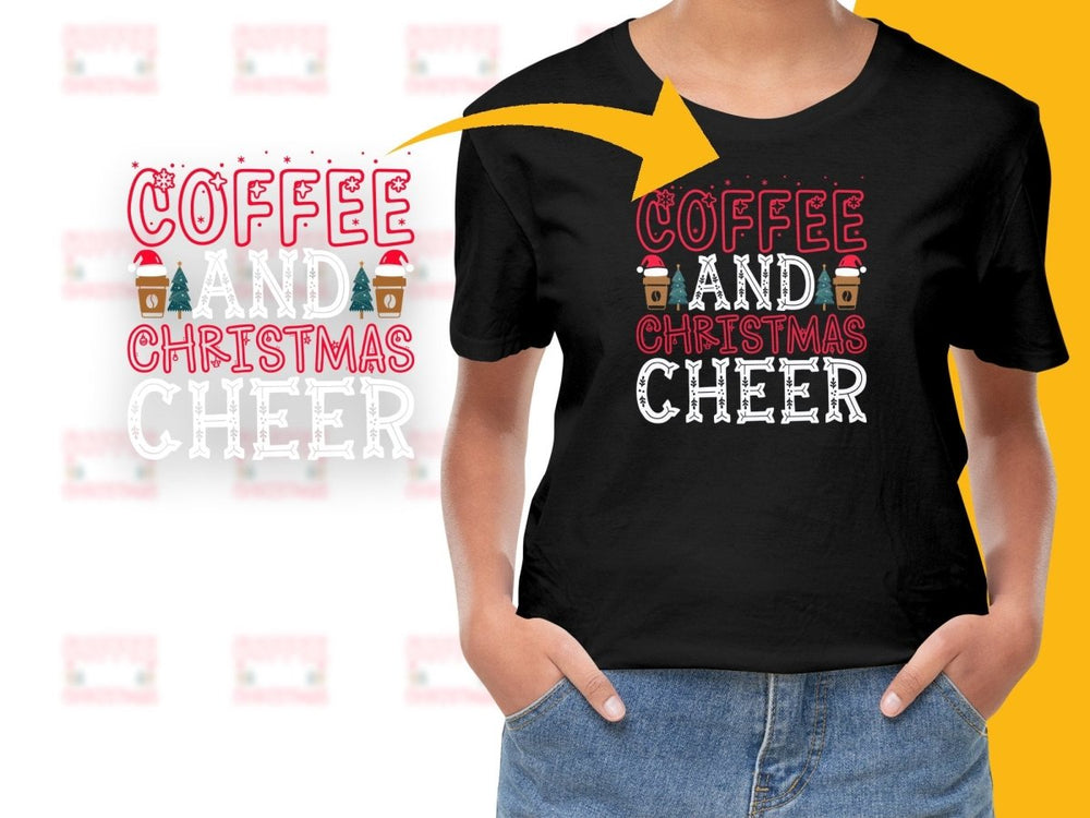 Festive Coffee and Christmas Cheer Holiday PNG File - Teepew