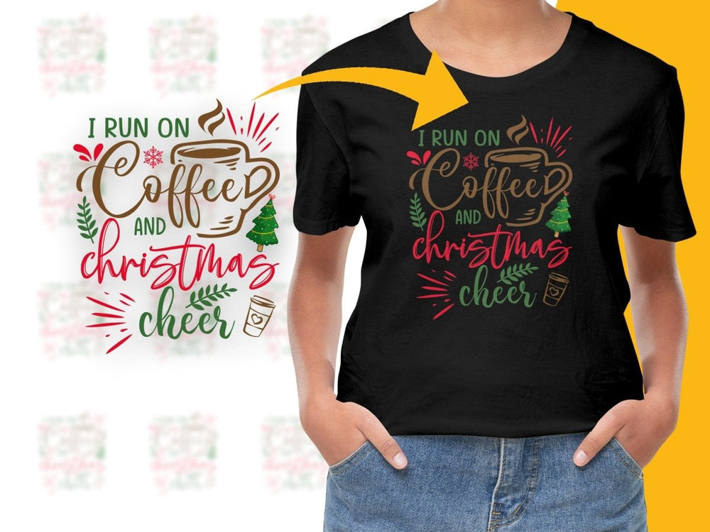Festive Coffee Christmas Cheer Themed PNG File - Teepew
