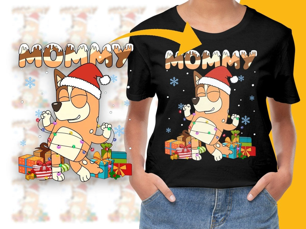 Festive Corgi with Gifts Mommy Christmas PNG File - Teepew