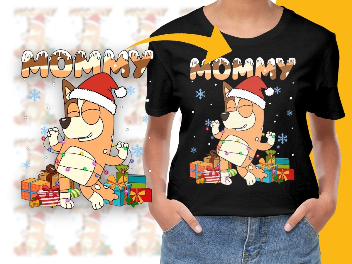 Festive Corgi with Gifts Mommy Christmas PNG File - Teepew