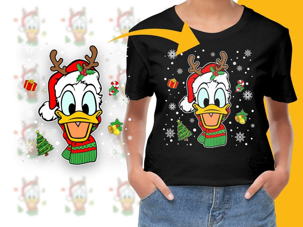 Festive Donald Duck Christmas Holiday Graphic PNG File - Teepew