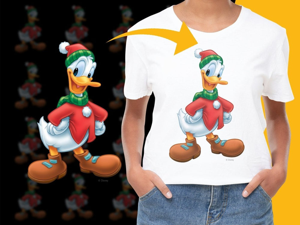Festive Donald Duck Christmas Holiday Graphic PNG File - Teepew