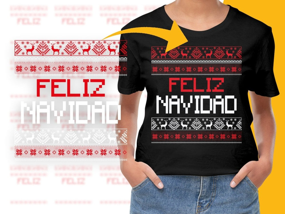 Festive Feliz Holiday Graphic Christmas Theme PNG File - Teepew