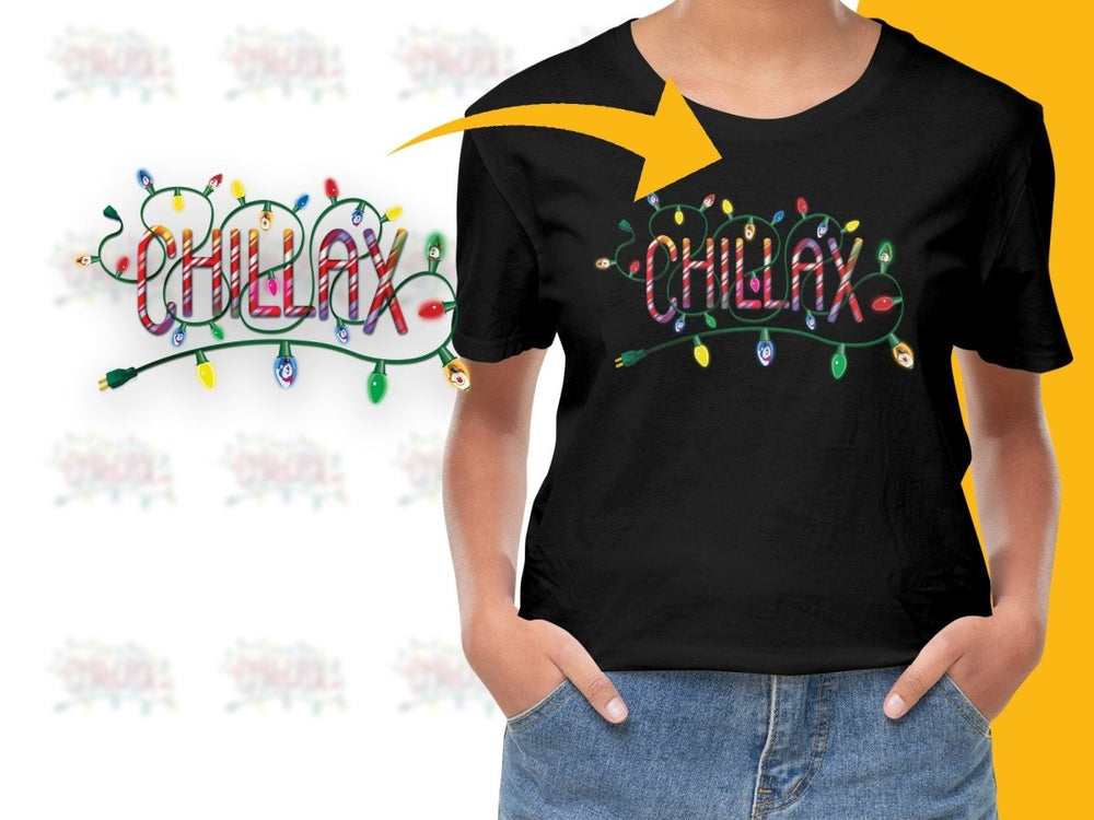 Festive Fun Christmas Chillax Lights Theme PNG File - Teepew