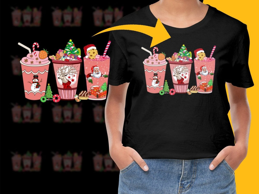 Festive Fun Santa Reindeer and Snowman Christmas PNG File - Teepew