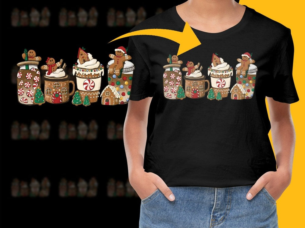 Festive Gingerbread And Hot Cocoa Christmas PNG File - Teepew