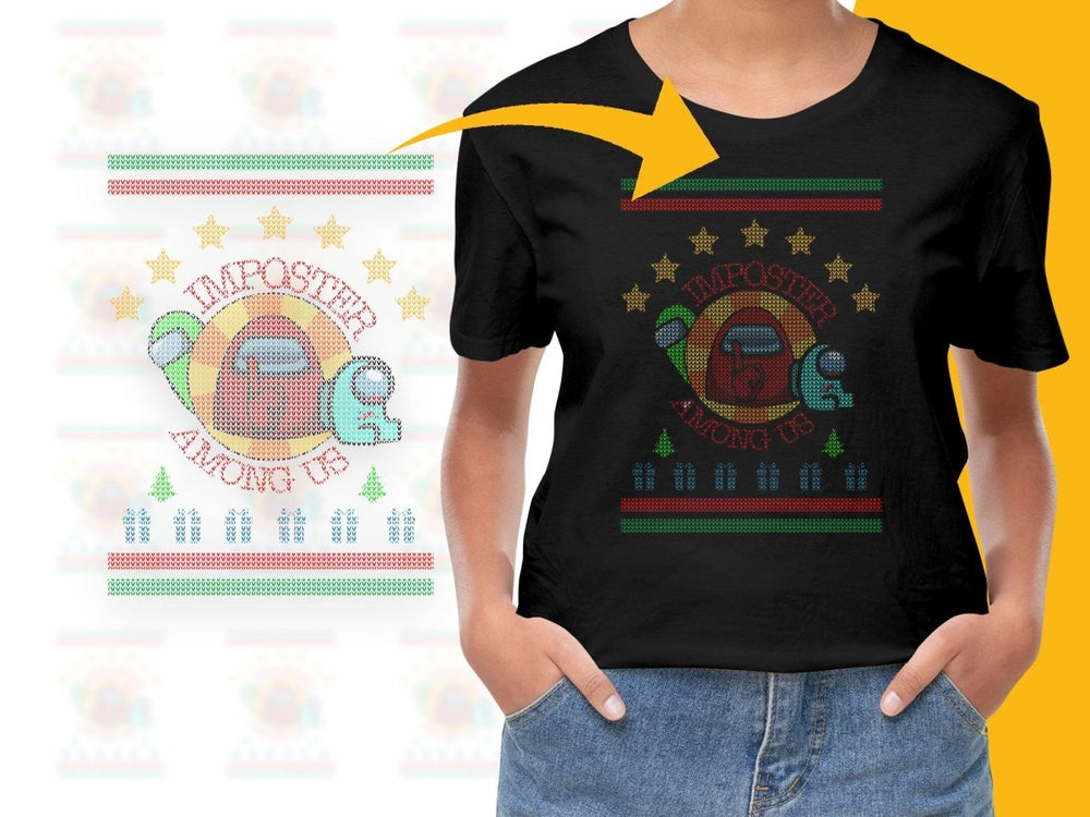 Festive Imposter Among Us Christmas PNG File - Teepew