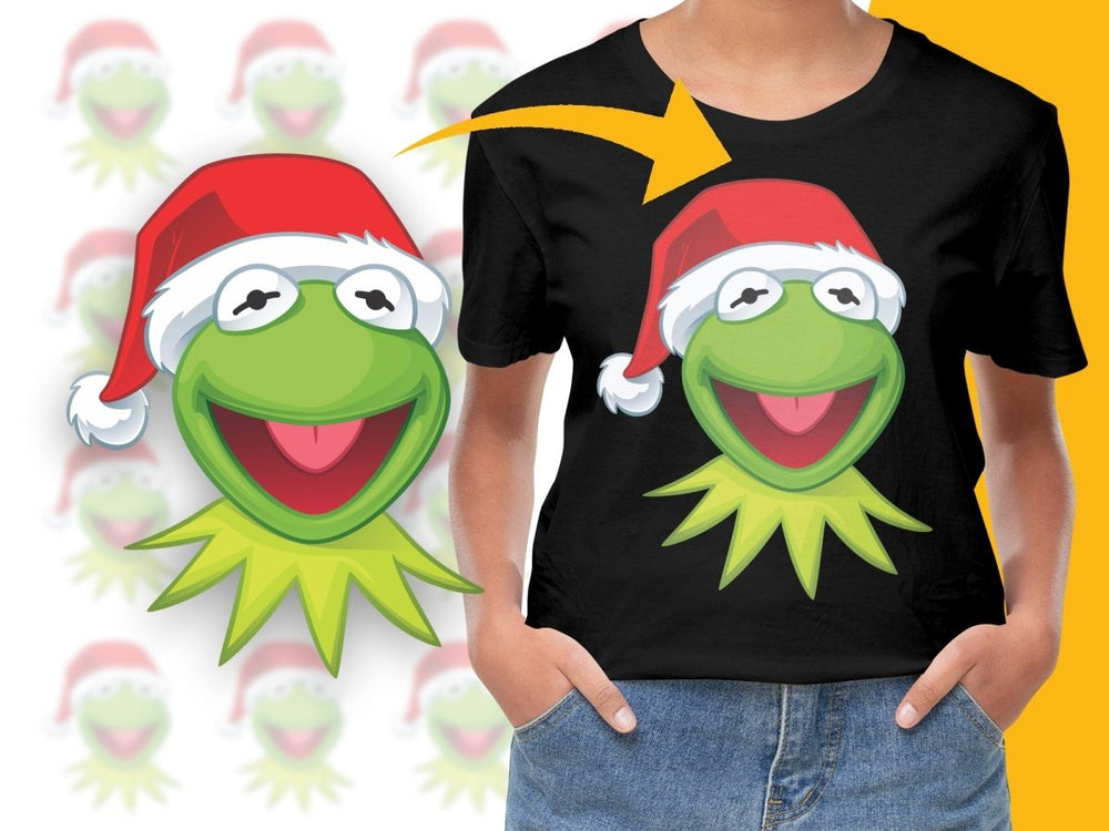 Festive Kermit the Frog Christmas Holiday PNG File - Teepew
