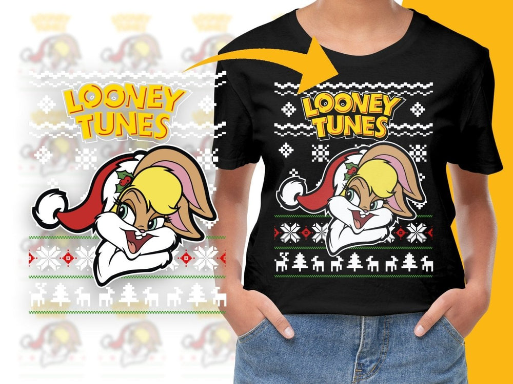 Festive Looney Tunes Lola Bunny Christmas Graphic PNG File - Teepew