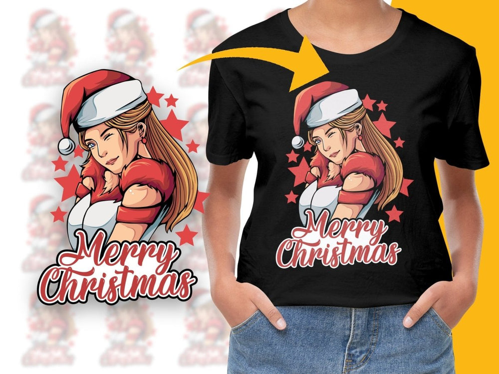 Festive Merry Christmas PNG File Featuring Holiday Cheer - Teepew