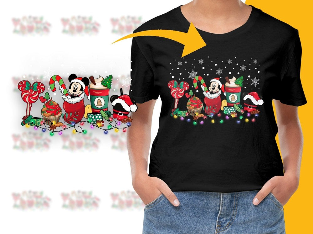 Festive Mickey Mouse Christmas PNG File to Celebrate Holiday - Teepew