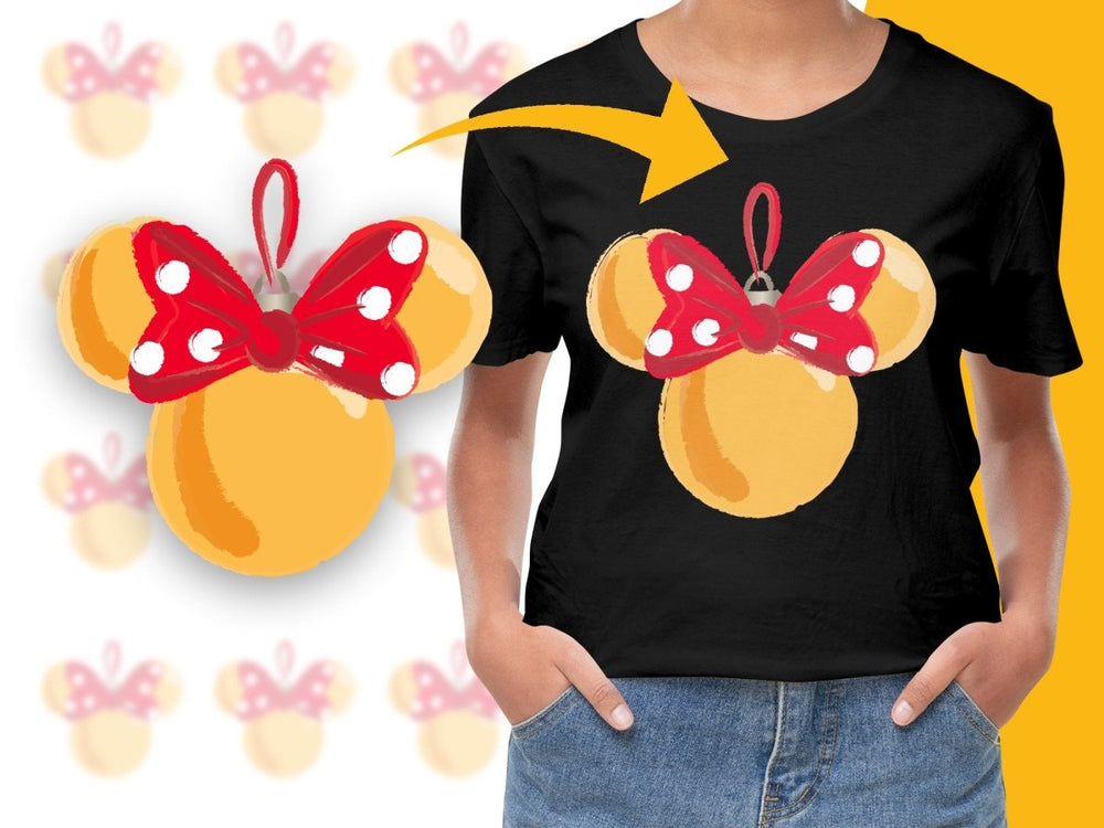 Festive Minnie Mouse Christmas Themed Graphic PNG File - Teepew