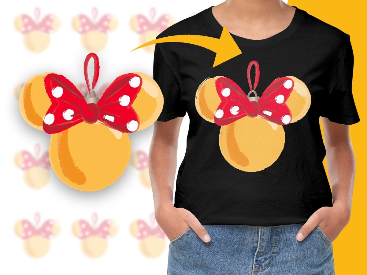 Festive Minnie Mouse Christmas Themed Graphic PNG File - Teepew