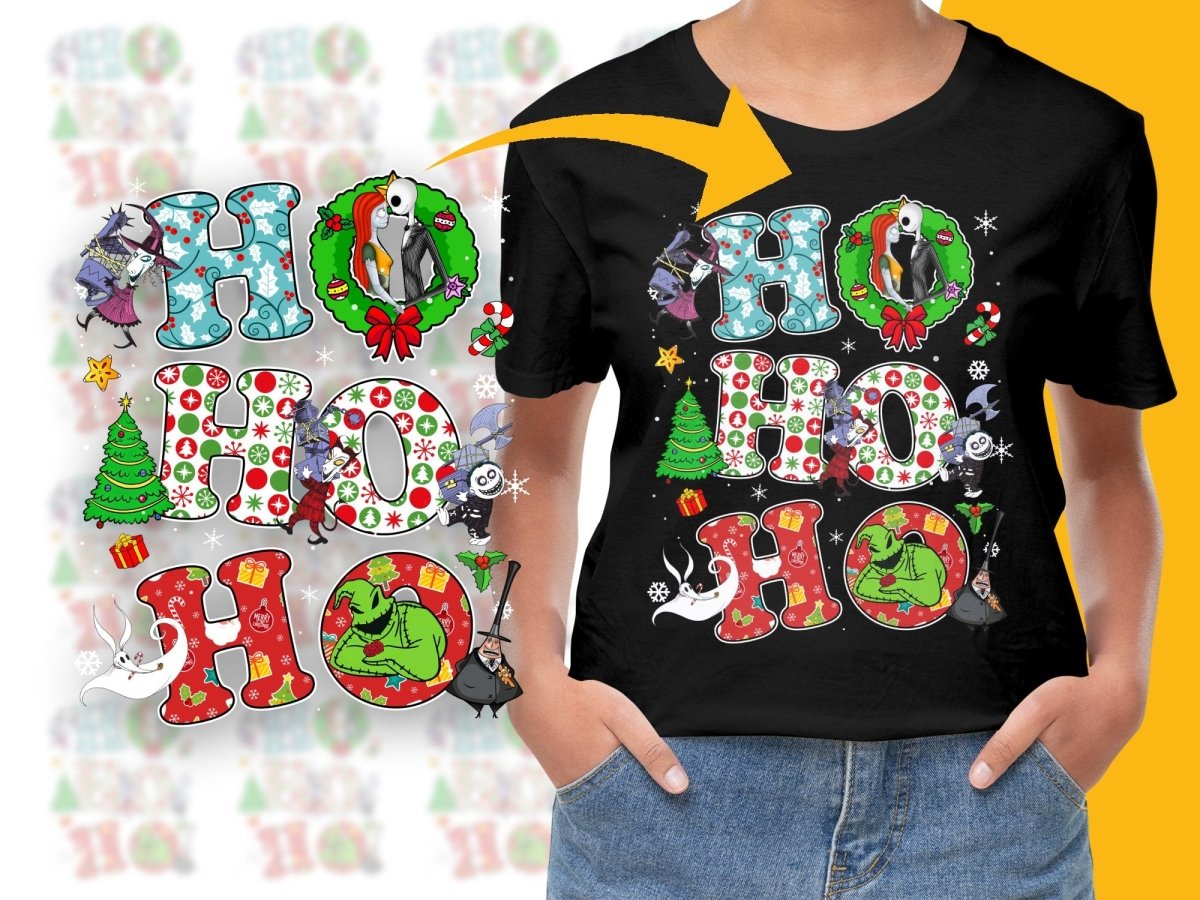 Festive 'Nightmare Before Christmas' Character PNG File - Teepew