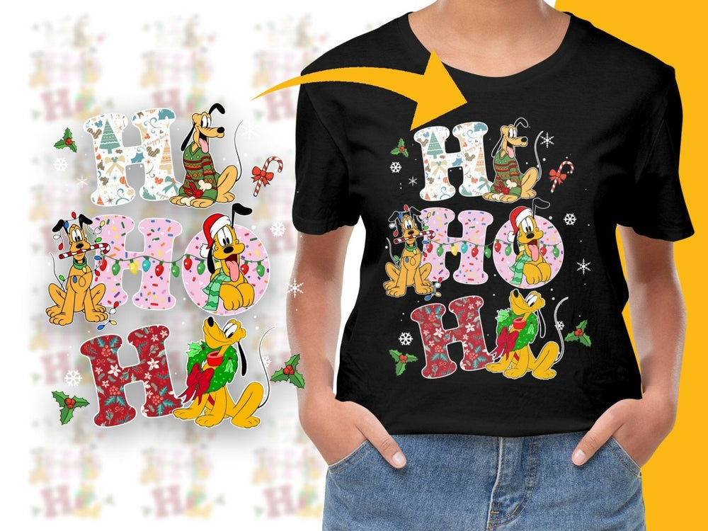 Festive Pluto Christmas Graphic Unisex PNG File - Teepew