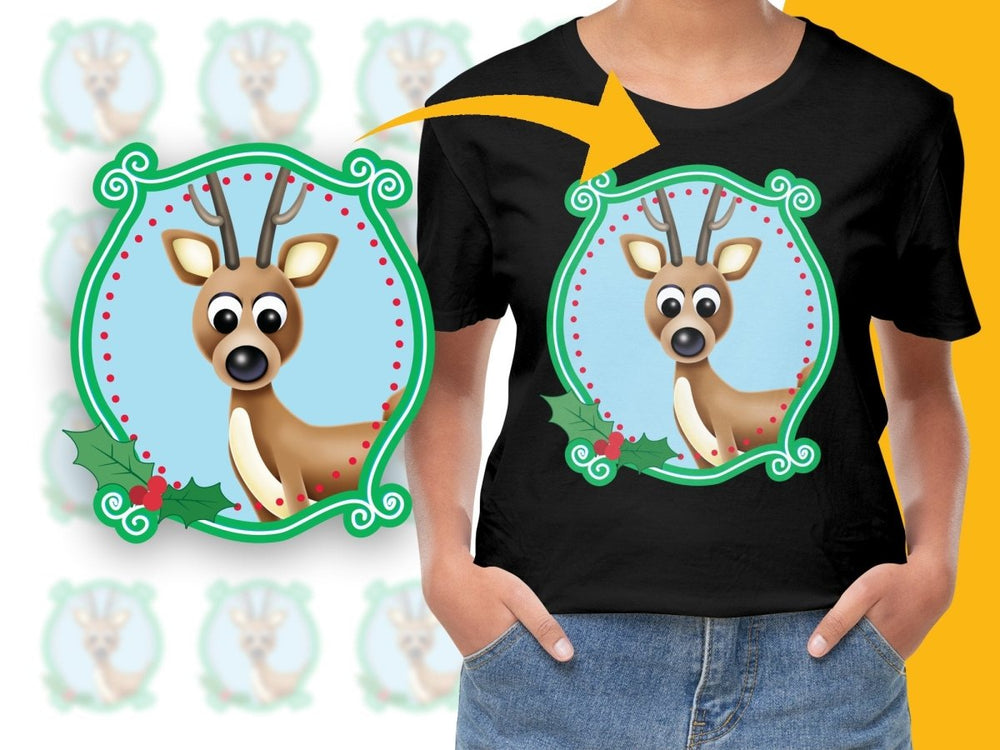 Festive Rudolph Christmas Theme PNG File for Holidays - Teepew